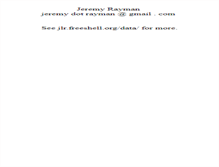 Tablet Screenshot of jlr.freeshell.org