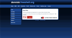 Desktop Screenshot of dennisk.freeshell.org