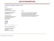 Tablet Screenshot of cmic.freeshell.org