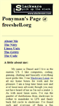 Mobile Screenshot of ponyman.freeshell.org