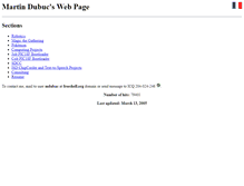 Tablet Screenshot of mdubuc.freeshell.org