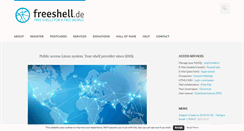 Desktop Screenshot of freeshell.de