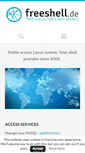 Mobile Screenshot of freeshell.de
