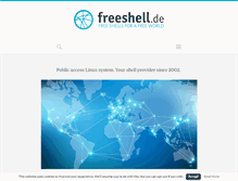 Tablet Screenshot of freeshell.de