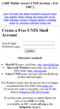 Mobile Screenshot of freeshell.org